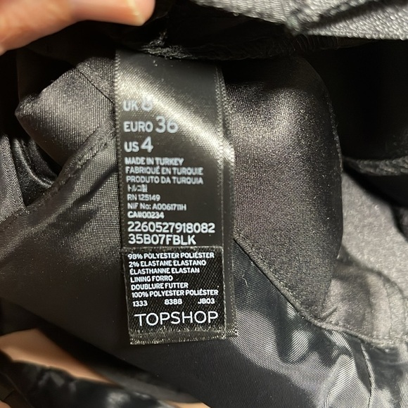 TOPSHOP Black
Duchess Satin Bow Open Back
Mini Dress Size 4 Small - Picture 5 of 8